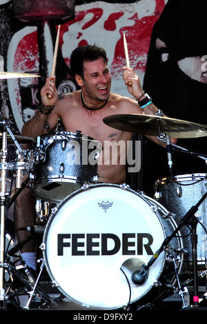 Karl Brasile di Alimentatore il 2011 Soundwave Festival in Bonython Park Adelaide, Australia - 06.03.11 Foto Stock