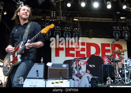 Grant Nicholas e Karl Brasile di Alimentatore il 2011 Soundwave Festival in Bonython Park Adelaide, Australia - 06.03.11 Foto Stock