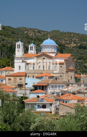 Chiesa della Santissima Trinità, Pagondas, Samos, orientale, Sporadi isole greche, Grecia Foto Stock