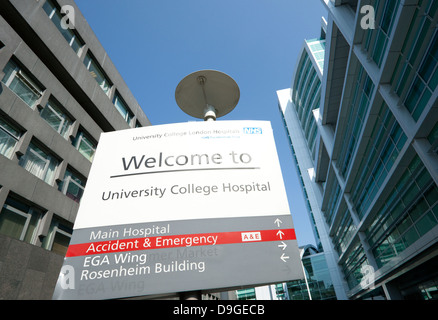 University College Hospital di Londra Foto Stock