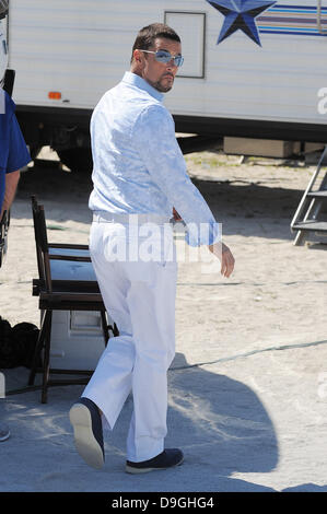 Ramon Rodriguez sul set della nuova serie TV "Charlies Angels' di South Beach Miami Beach, Florida - 16.03.11 Foto Stock