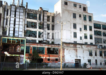 Abbandonata la fabbrica automobilistica a DETROIT Foto Stock