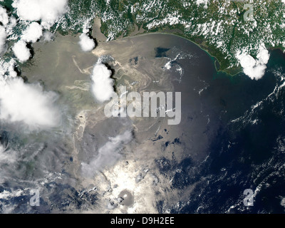 Marea nera nel Golfo del Messico Foto Stock