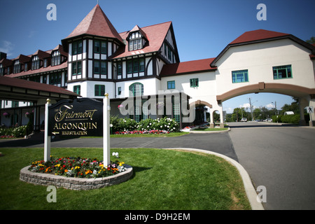 Il Fairmont Algonquin è una località costiera hotel in St Andrews, N.B. Foto Stock