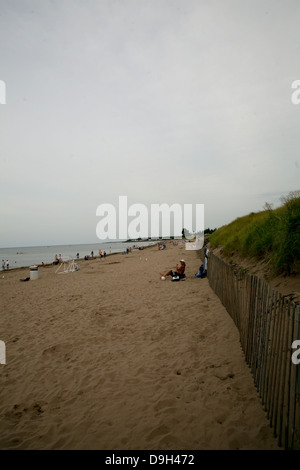 Un vuoto Parlee Beach in Shediac, New Brunswick. Foto Stock