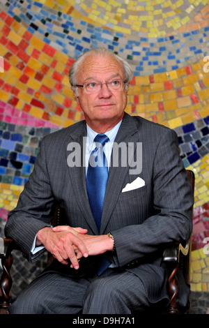 Carl XVI Gustav RE DI SVEZIA, serce, fundacja King Carl 16 Gustavo di Svezia, Carl XVI Gustaf, Carl Gustaf Folke Hubertus Foto Stock