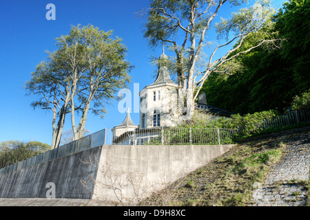 Villa in difficoltà sulla spiaggia di saint's dam Foto Stock