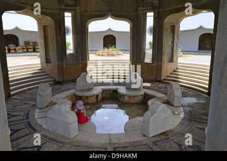 La molla piccola rotonda in Kallithea bagni termali, Kallithea, Rodi (Rodi), del Dodecaneso, Egeo Meridionale Regione, Grecia Foto Stock