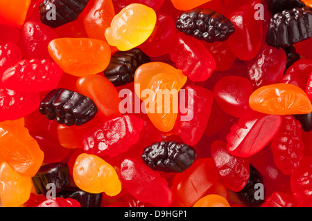 Gustosa frutta organico gommoso di spuntini per bambini Foto Stock