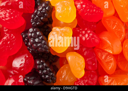 Gustosa frutta organico gommoso di spuntini per bambini Foto Stock