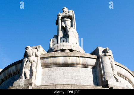 Bismarkdenkmal ad Amburgo Saint Pauli (build: nel 1903-1906 dall'architetto Emil Schaudt e dello scultore Hugo Lederer.) Foto Stock