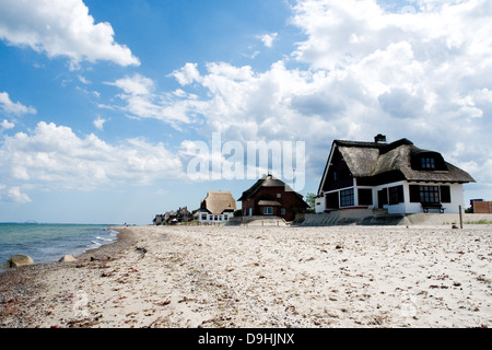 Cottage estivi e sul Mar Baltico Foto Stock