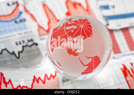 Crisi finanziaria globale Foto Stock