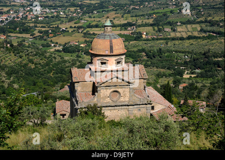 Italia, Toscana, Cortona, chiesa della Madonna del Calcinaio Foto Stock