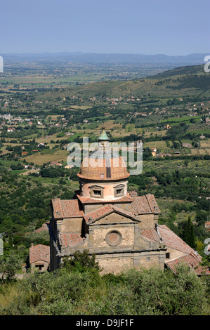 Italia, Toscana, Cortona, chiesa della Madonna del Calcinaio Foto Stock