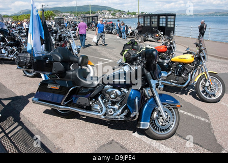 Blue 2010 Harley Davidson Electra Glide Ultra Limited Edition Moto Foto Stock