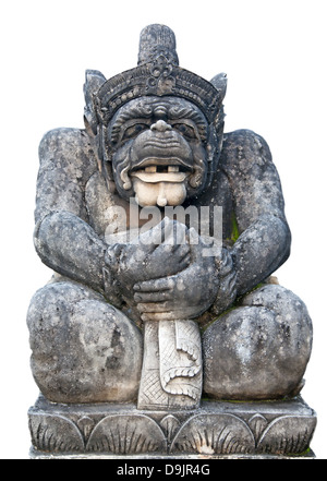 Il tradizionale design Balinese scultura raffigurante Hanuman (uno degli eroi Ramayna) Foto Stock