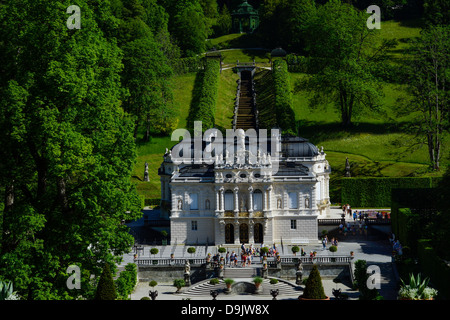 Il castello di Linderhof, Alta Baviera, Germania Foto Stock