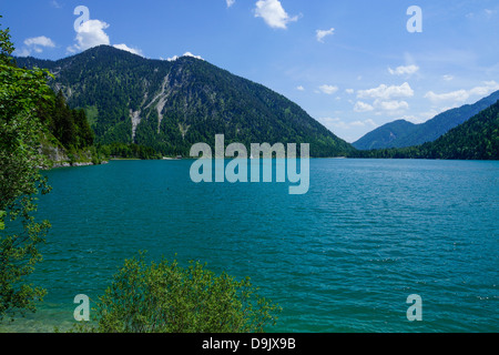 Lago Plansee, Alpi Ammergau, Ammer Montagne Foto Stock