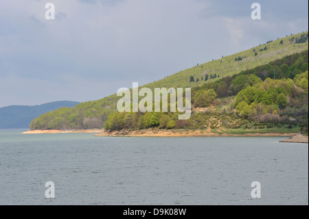 Mavrovo Lago, Mavrovo National Park, Macedonia Foto Stock