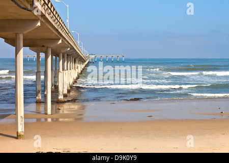 Lungo molo di Point Loma zona San Diego California. Foto Stock