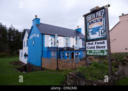 Il polo sud Pub un museo di polar explorer Tom Crean sulla penisola di Dingle vicino a Killarney in Repubblica di Irlanda Foto Stock