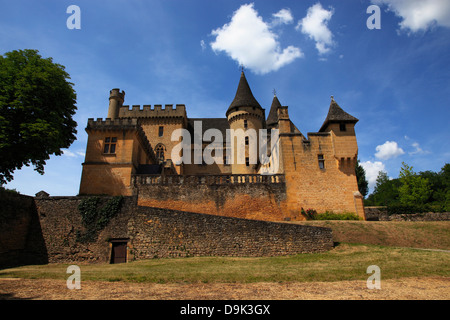 Francia, Valle della Dordogna, Aquitaine, Marquay, Périgord Noir, Sarlat, Château de Puymartin. Foto Stock