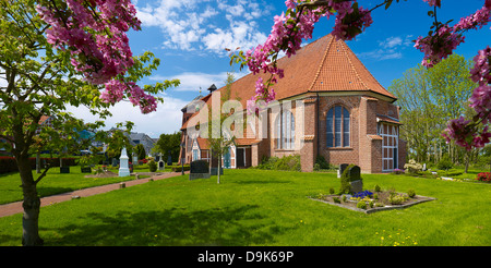 San Bartolomeo chiesa in Mittelnkirchen Luehe, Altes Land, Stade distretto, Bassa Sassonia, Germania Foto Stock