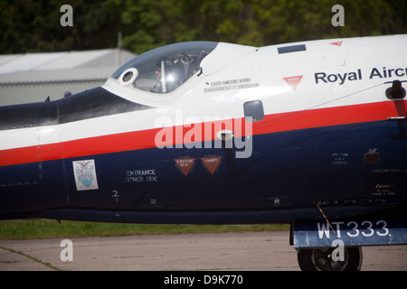 Canberra guerra fredda degli anni sessanta RAF aeromobili a Bruntingthorpe airfield leicestershire Foto Stock