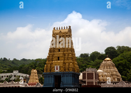 Facciata di un tempio, Simhachalam tempio, Visakhapatnam, Andhra Pradesh, India Foto Stock