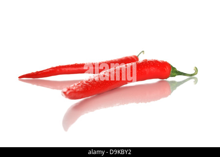 Red chilis, pepe rosso Foto Stock