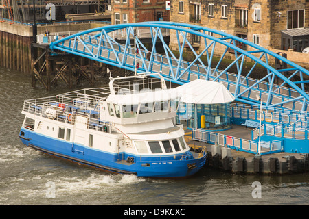 Un traghetto in North Shields nei pressi di Newcastle, Regno Unito. Foto Stock