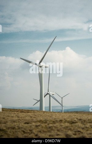 Carno wind farm, Powys, Mid Wales, Regno Unito Foto Stock