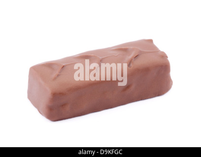 Singolo candy bar su bianco Foto Stock