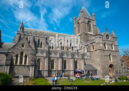 La cattedrale di Christ Church centro di Dublino Irlanda Europa Foto Stock