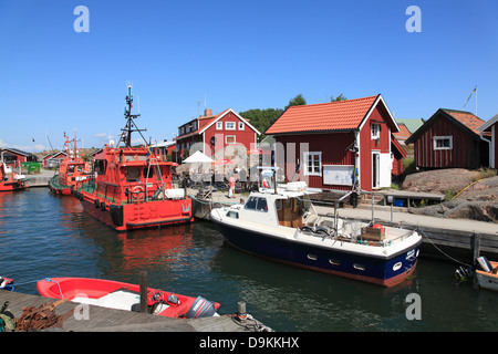 Barca pilota nel porto di Landsort Isola (Oeja), porto, arcipelago di Stoccolma, mar baltico, Svezia e Scandinavia Foto Stock