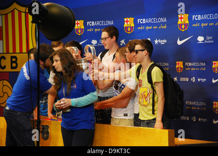 Camp Nou, stadio di calcio di Barcellona Spagna Foto Stock