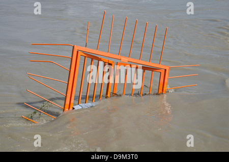 Flood sul Danubio, giugno 2013 Foto Stock