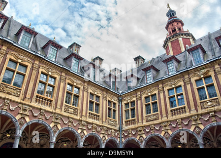 La Vieille Bourse - Lille, Francia settentrionale Foto Stock