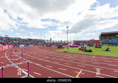 Gateshead, Regno Unito. Il 22 giugno, 2013. Una vista generale di Gateshead International Stadium durante l'Atletica Europea Campionati del Team Credit: Azione Plus sport/Alamy Live News Foto Stock