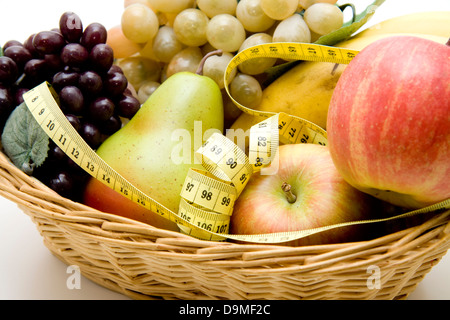 Pere con uve Foto Stock