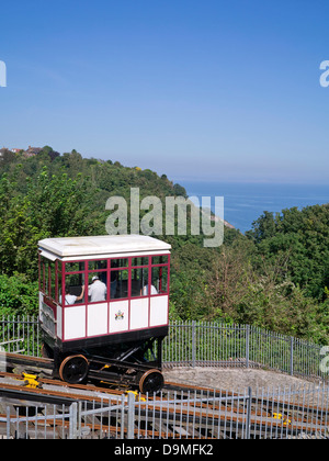 Babbacombe Cliff Railway Devon Foto Stock