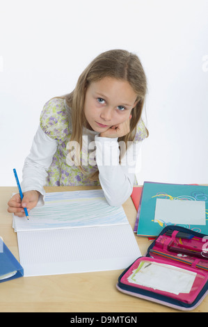 (Modello di rilascio) scuola per bambini non ha alcun interesse ad imparare Foto Stock