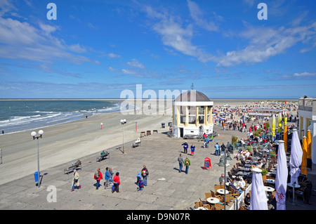 Germania, Bassa Sassonia, East Friesland, Borkum, isola del Mare del Nord, Nord bagno di mare, la costa del Mare del Nord, isola, lungomare Promenade, b Foto Stock