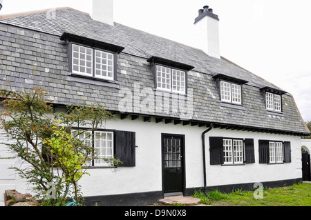 Cottage a Cushendun Foto Stock