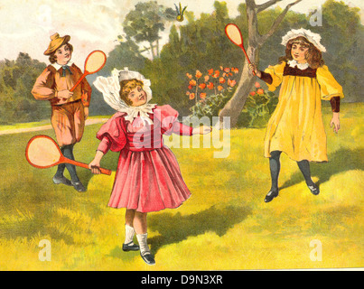 Pagina da un libro di giochi per ragazze e ragazzi Foto Stock
