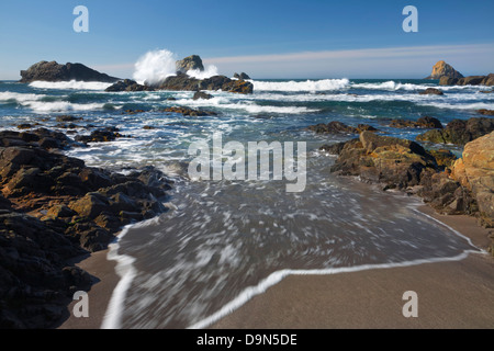 O01094-00...OREGON - In entrata di marea a Lone Ranch spiaggia presso il bordo dell'Oceano Pacifico in Samuel H. Boardman parco dello stato. Foto Stock