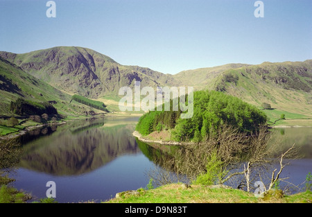 Scafell serbatoio mostra il Rigg e High Street al di là, Parco Nazionale del Distretto dei Laghi, Cumbria, England, Regno Unito Foto Stock