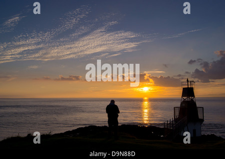 Regno Unito, Inghilterra, somerset, portishead tramonto Foto Stock