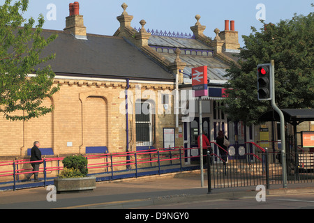 Kings Lynn stazione ferroviaria, Norfolk, Inghilterra, Regno Unito, Inglese stazioni ferroviarie Foto Stock